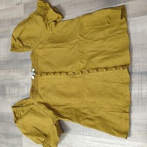 NWT mustard madewell blouse